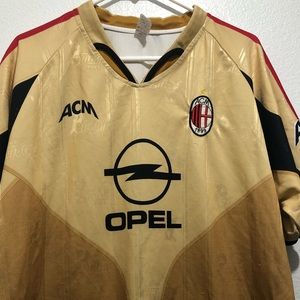 Vintage AC Milan 1999-2000 Soccer Jersey Size Large